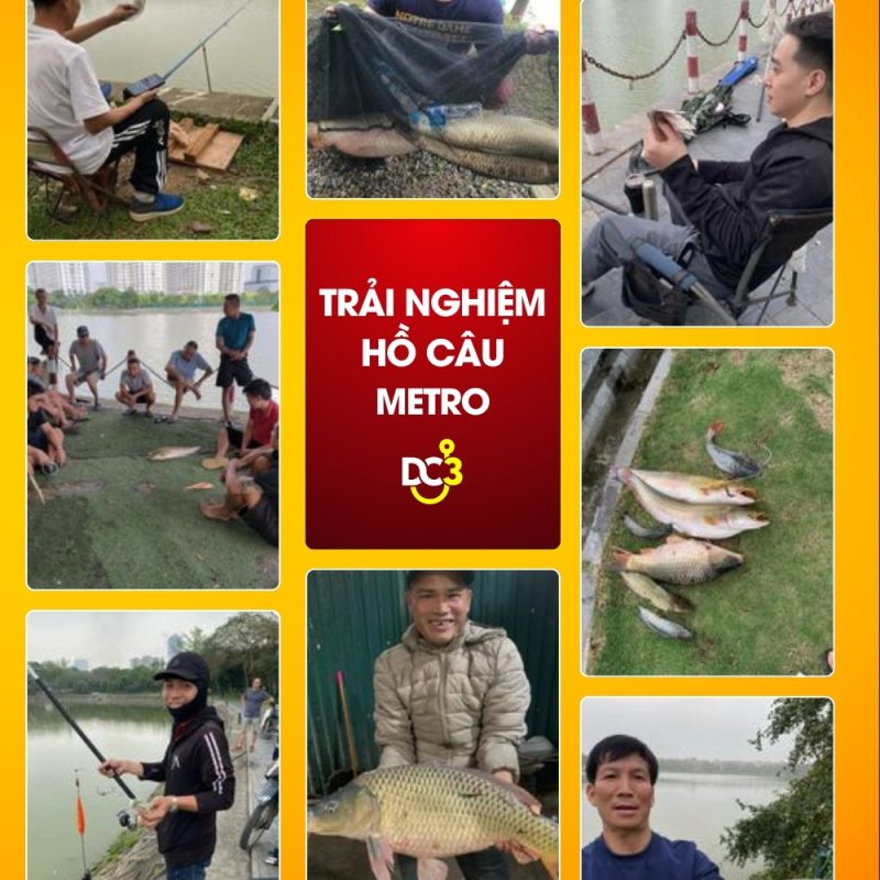 Trải nghiệm săn cá tại Hồ câu Metro