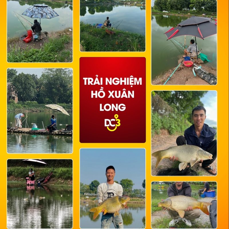 Trải nghiệm săn cá tại Hồ câu Xuân Long