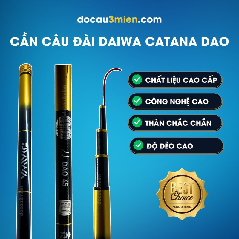 Ứng Dụng Cần Câu Đài Daiwa Catana Dao 4 Khúc