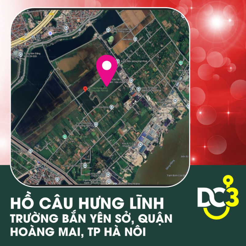 Vị trí Google Map - Hồ Câu Hưng Lĩnh