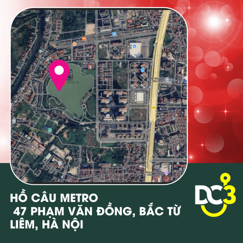 Vị trí Google Map - Hồ Câu Metro