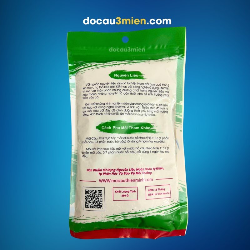 Bao bì mồi câu Ủ trắm Thiên Minh chính hãng