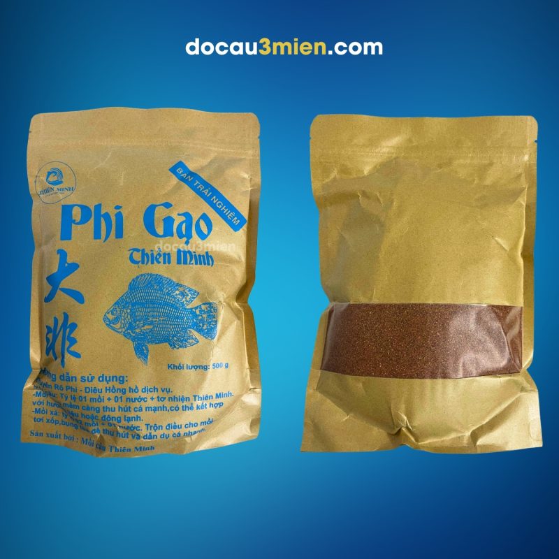 Bao bì mồi câu Phi gạo Thiên Minh chính hãng