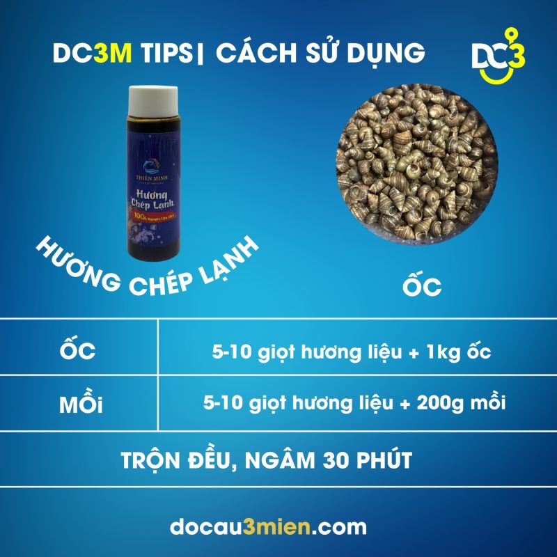 Cách sử dụng Hương chép lạnh Thiên Minh.