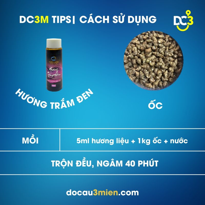 Cách sử dụng Hương Trắm đen Thiên Minh.