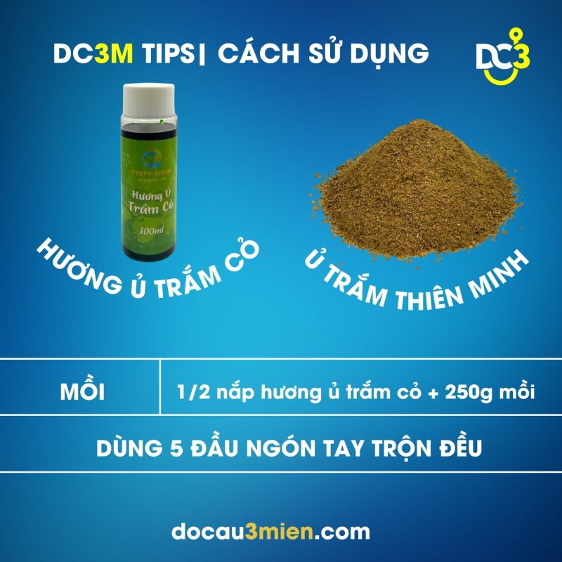 Cách sử dụng Hương ủ trắm cỏ Thiên Minh.