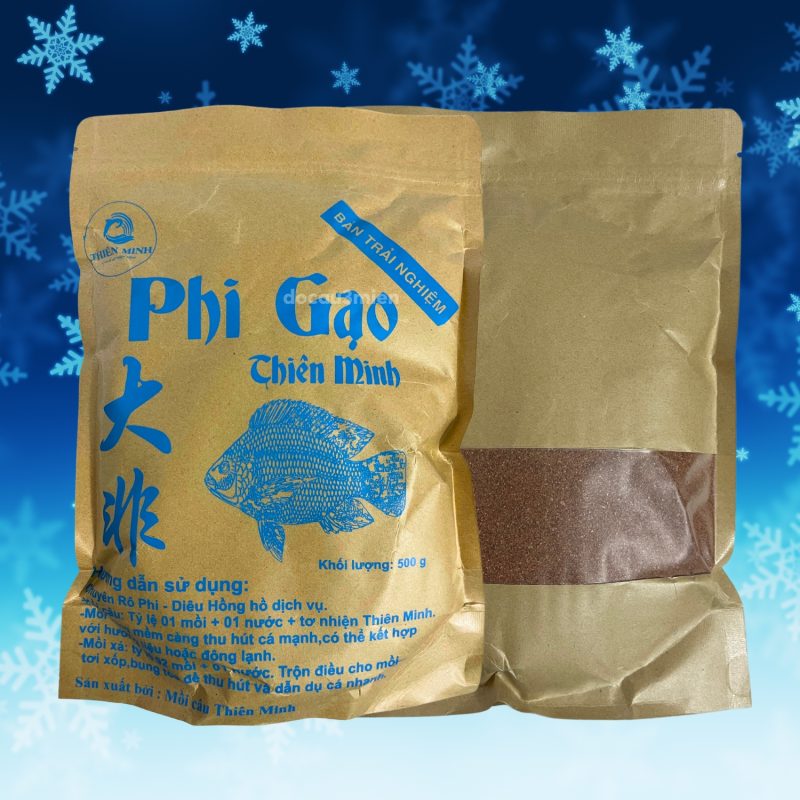 Mồi Phi gạo Thiên Minh khiến cá cuốn ổ nhanh