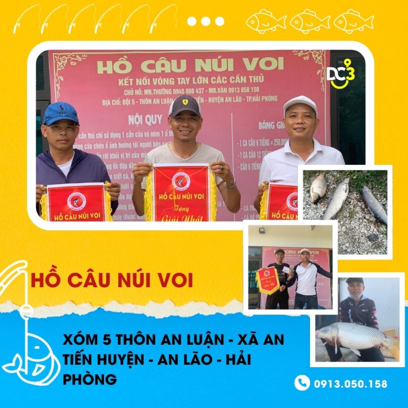 Giới thiệu hồ câu dịch vụ Núi Voi