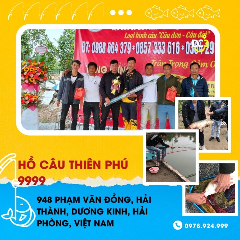 Giới thiệu hồ câu dịch vụ Thiên Phú 9999