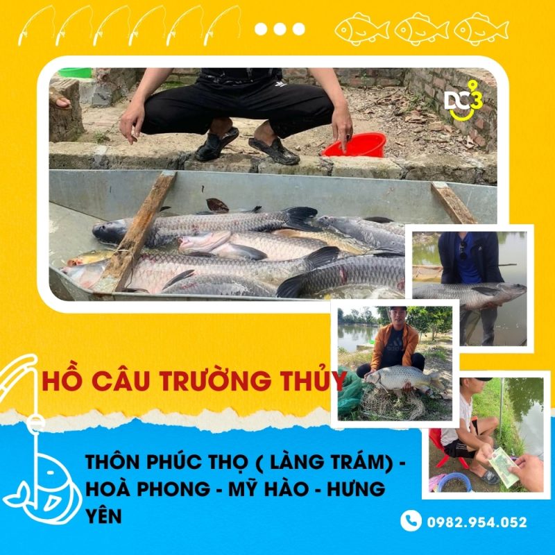 Giới thiệu hồ câu dịch vụ Trường Thủy