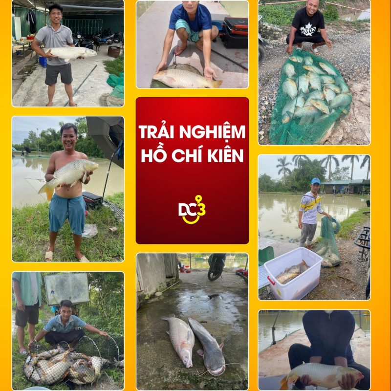 Trải nghiệm cần thủ tại hồ câu Chí Kiên