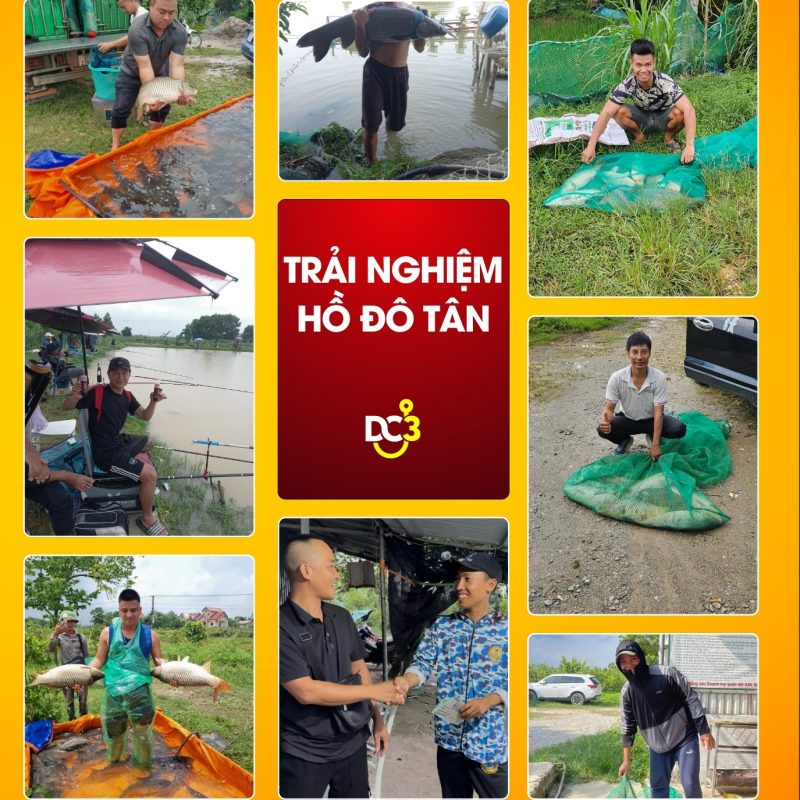 Trải nghiệm cần thủ hồ câu Đô Tân