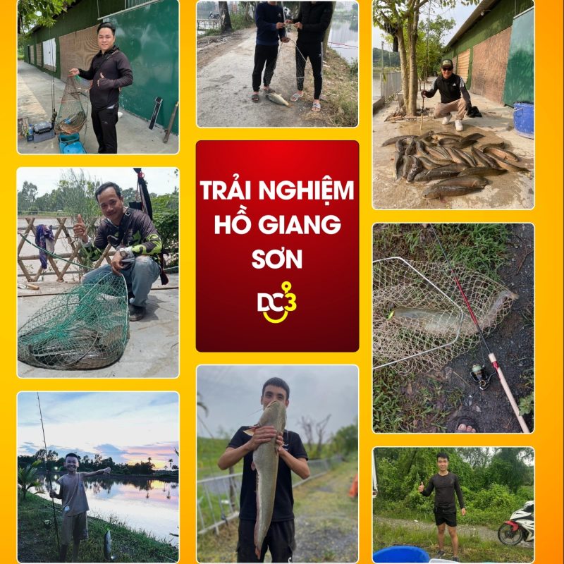 Trải nghiệm cần thủ hồ câu Giang Sơn
