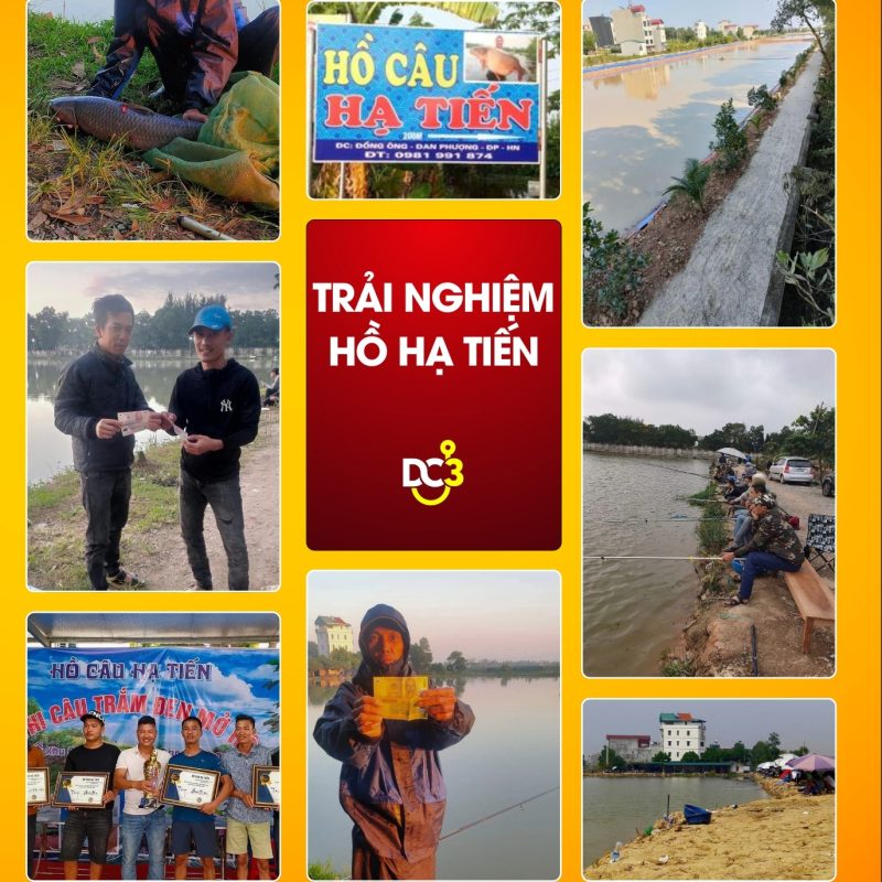 Trải nghiệm cần thủ hồ câu Hạ Tiến