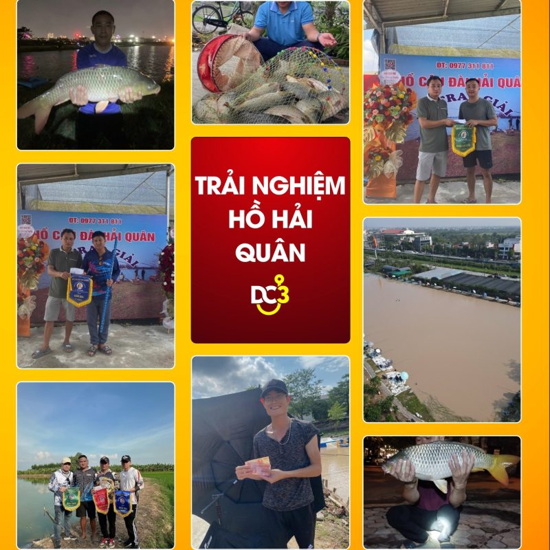 Trải nghiệm cần thủ hồ câu Hải Quân