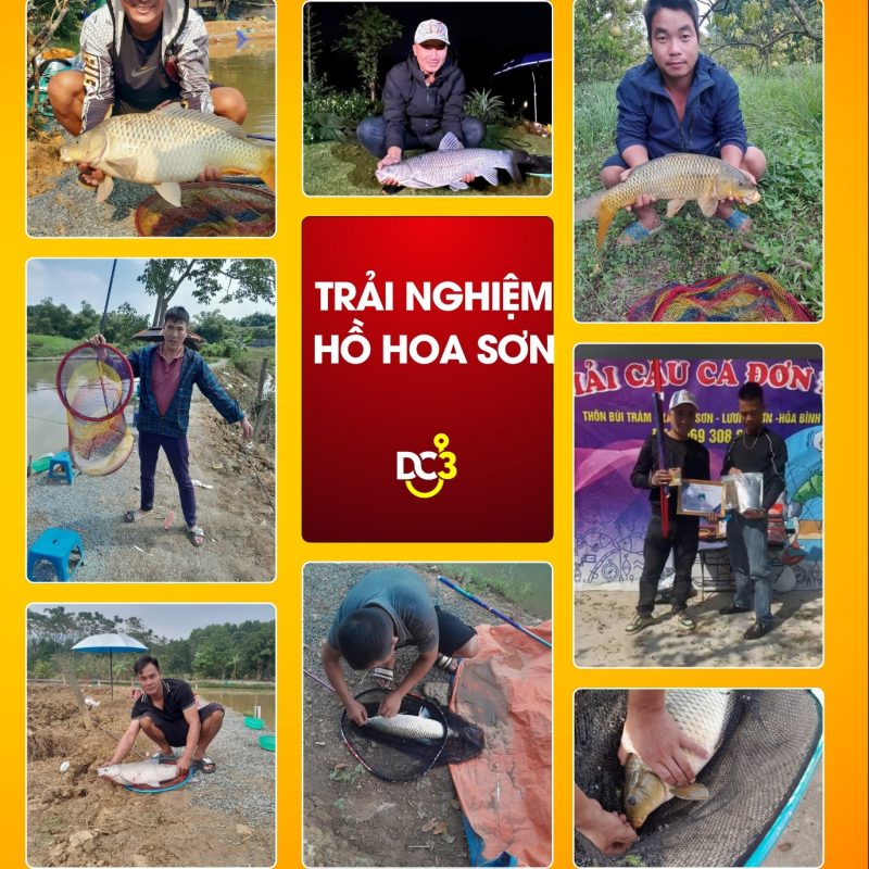 Trải nghiệm cần thủ hồ câu Hòa Sơn