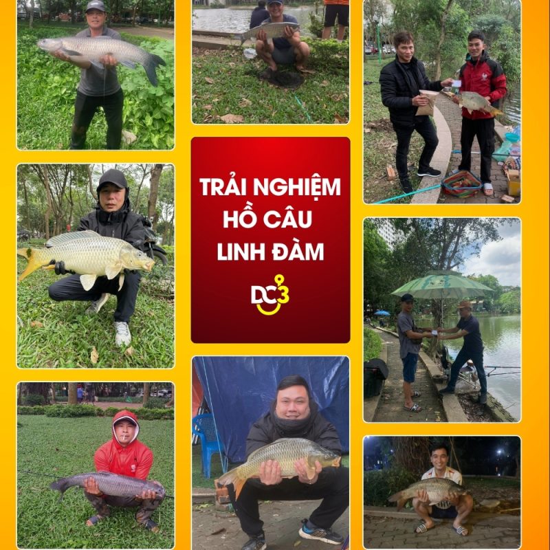 Trải nghiệm cần thủ hồ câu Linh Đàm