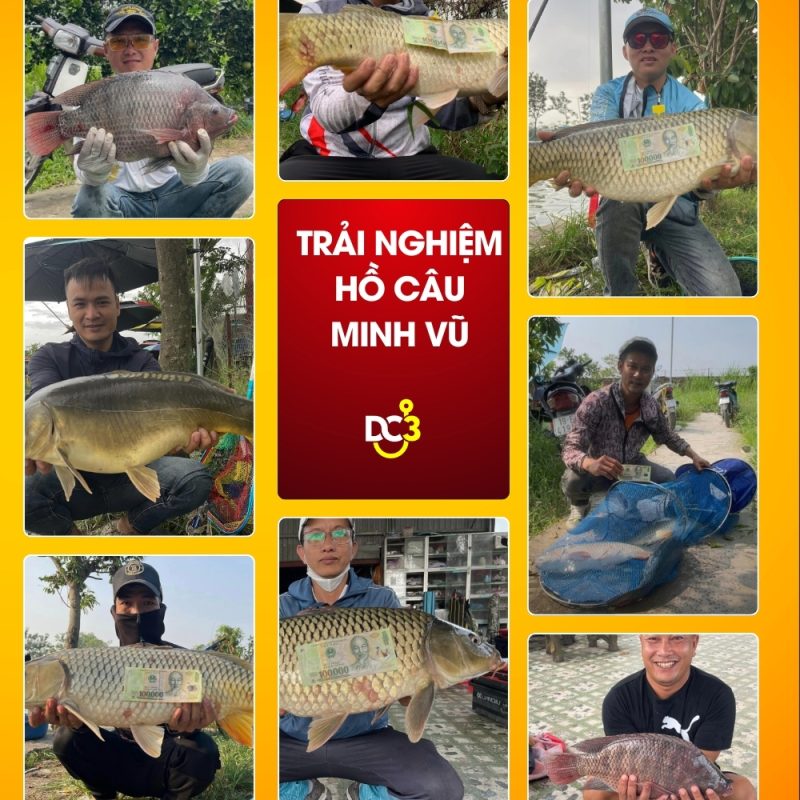 Trải nghiệm cần thủ Hồ câu Minh Vũ