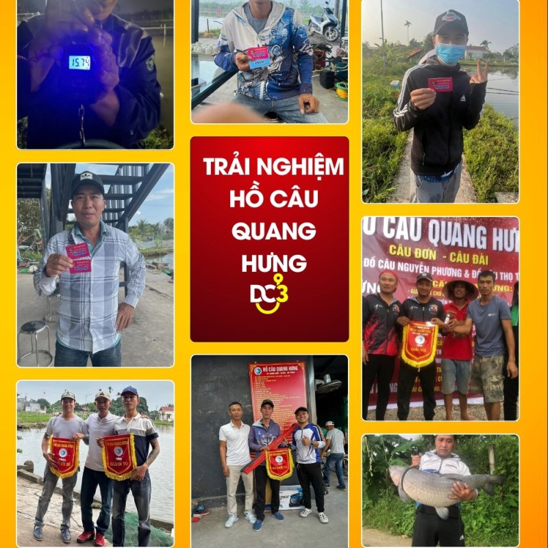 Trải nghiệm cần thủ hồ câu Quang Hưng
