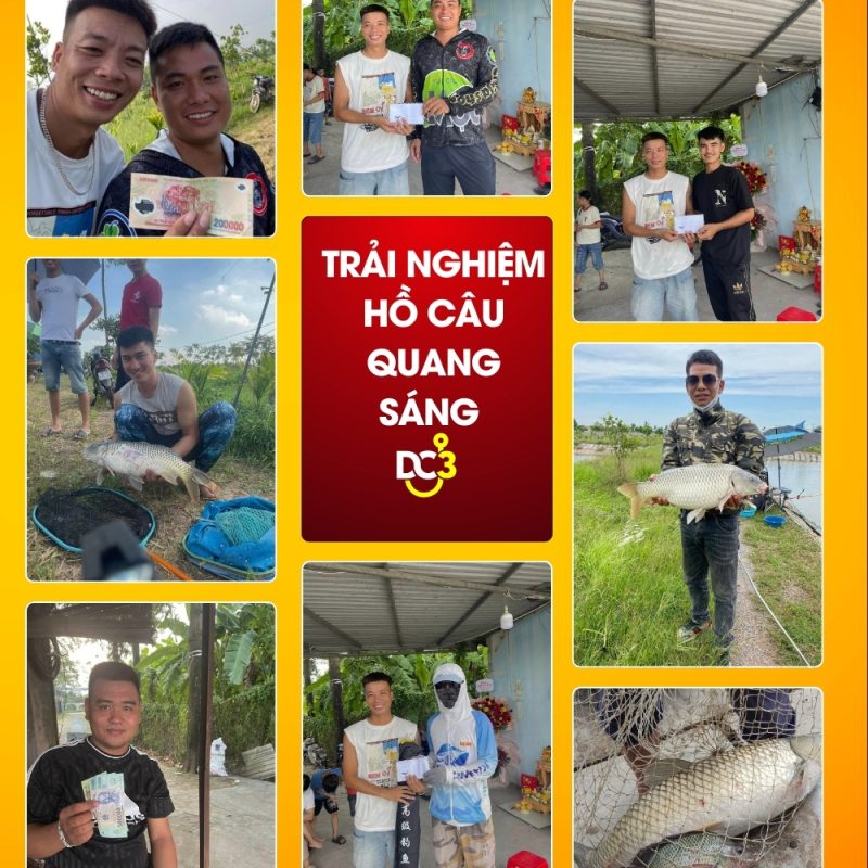 Trải nghiệm cần thủ hồ câu Quang Sáng