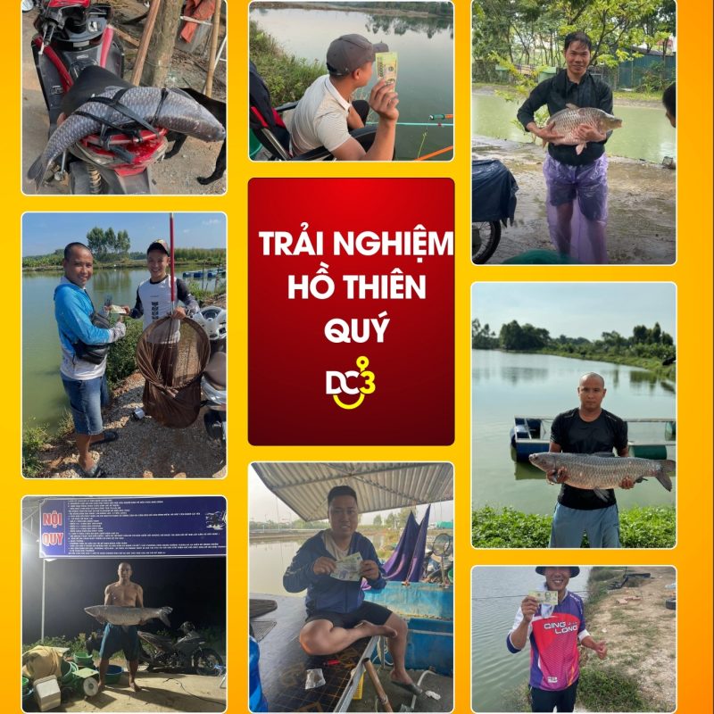Trải nghiệm cần thủ hồ câu Thiên Quý