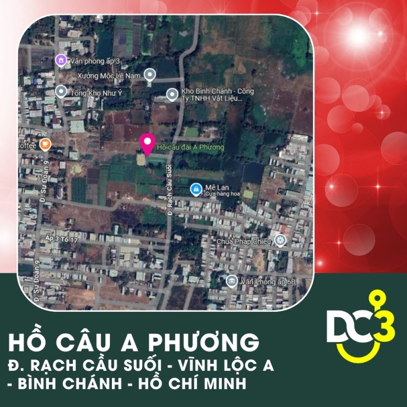 Vị trí Google Map - Hồ câu A Phương