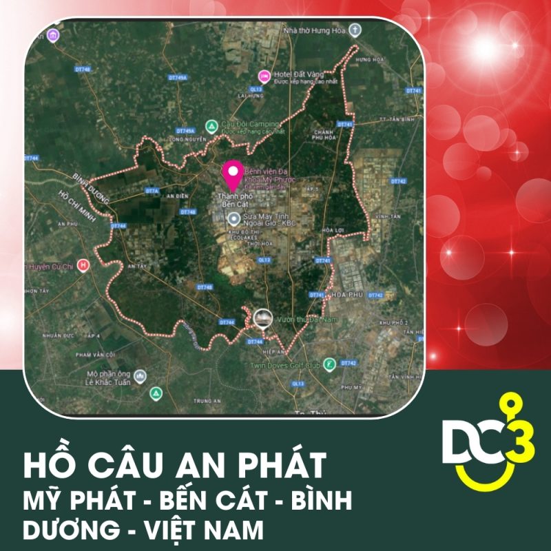 Vị trí Google Map - Hồ câu An Phát