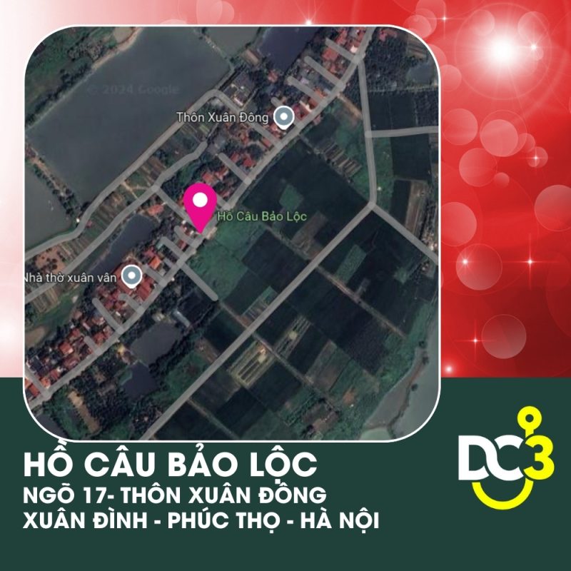 Vị trí Google Map - Hồ câu Bảo Lộc