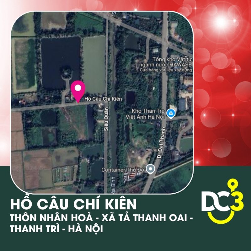 Vị trí Google Map - Hồ câu Chí Kiên
