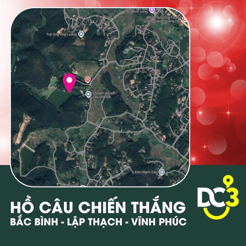 Vị trí Google Map - Hồ câu Chiến Thắng
