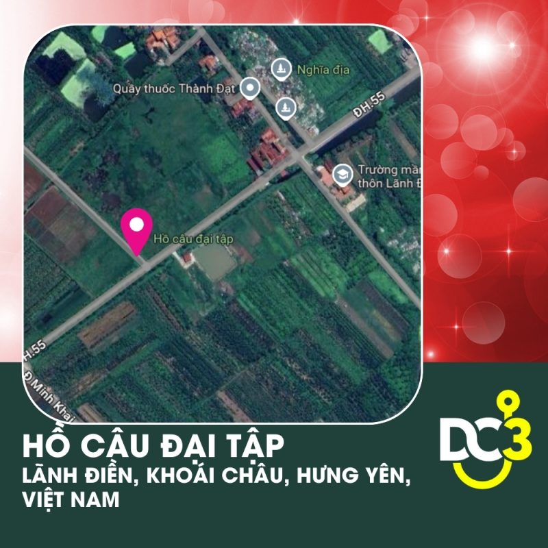 Vị trí Google Map - Hồ câu Đại Tập
