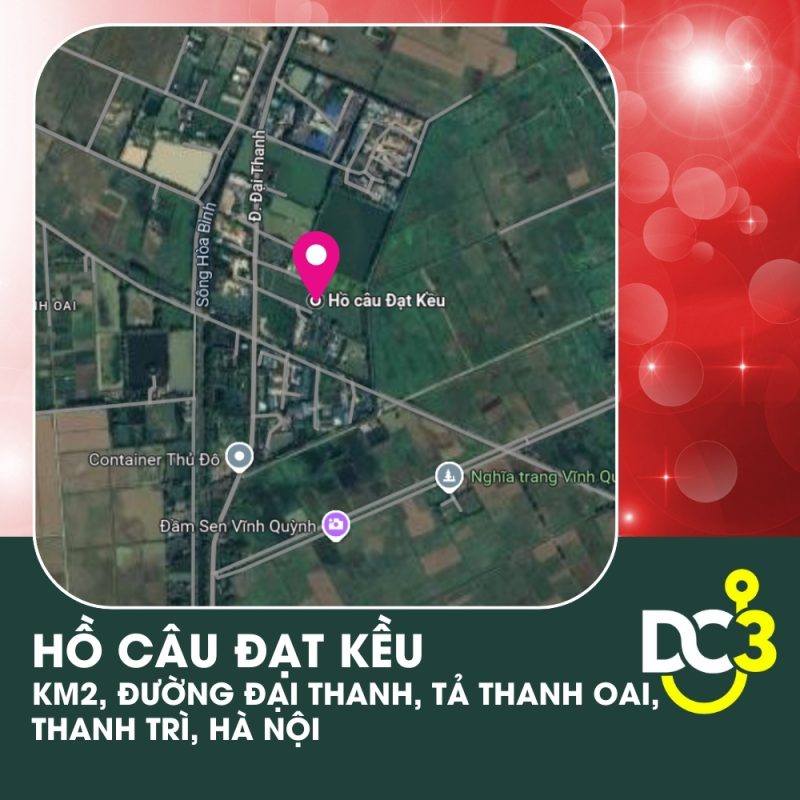 Vị trí Google Map - Hồ Câu Đạt Kều