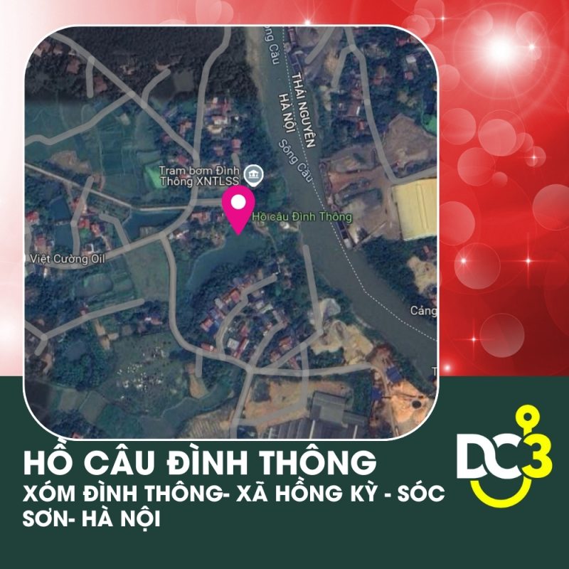 Vị trí Google Map hồ câu Đình Thông