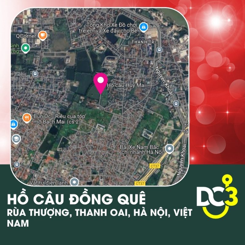Vị trí Google Map - Hồ câu Đồng Quê