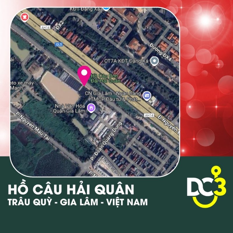 Vị trí Google Map - Hồ câu Hải Quân