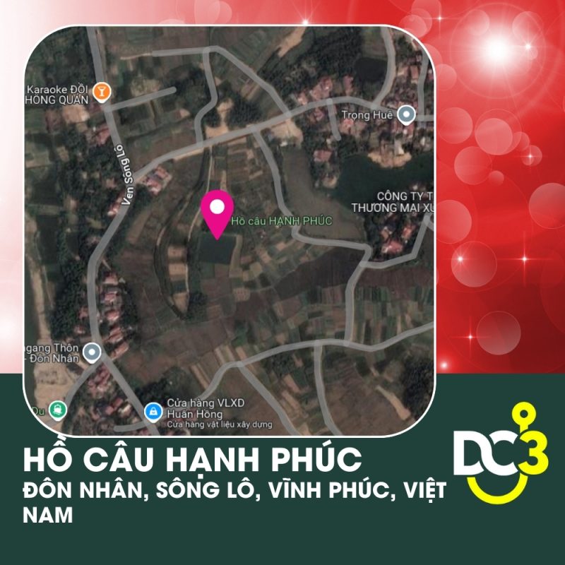 Vị trí Google Map - Hồ câu Hạnh Phúc
