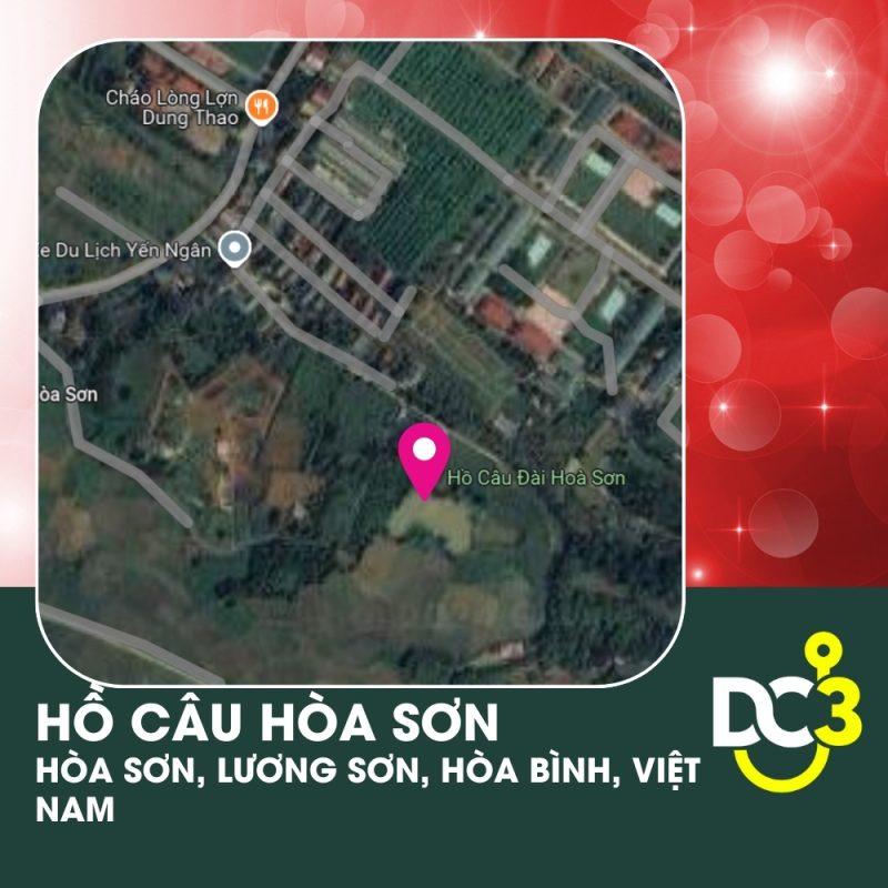 Vị trí Google Map - Hồ câu Hòa Sơn