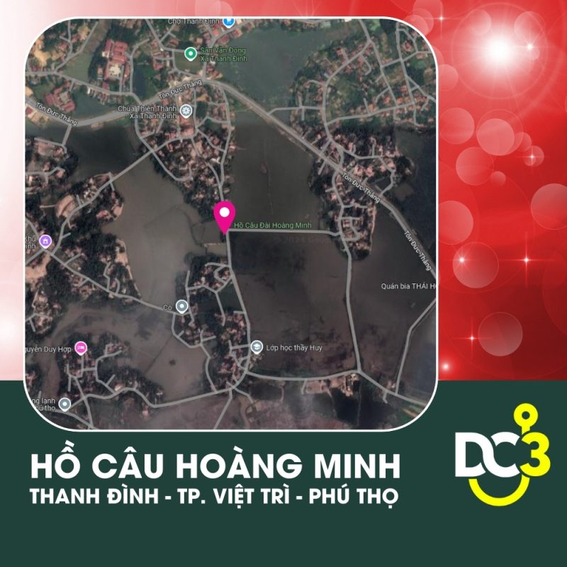 Vị tri Google Map - Hồ câu Hoàng Minh
