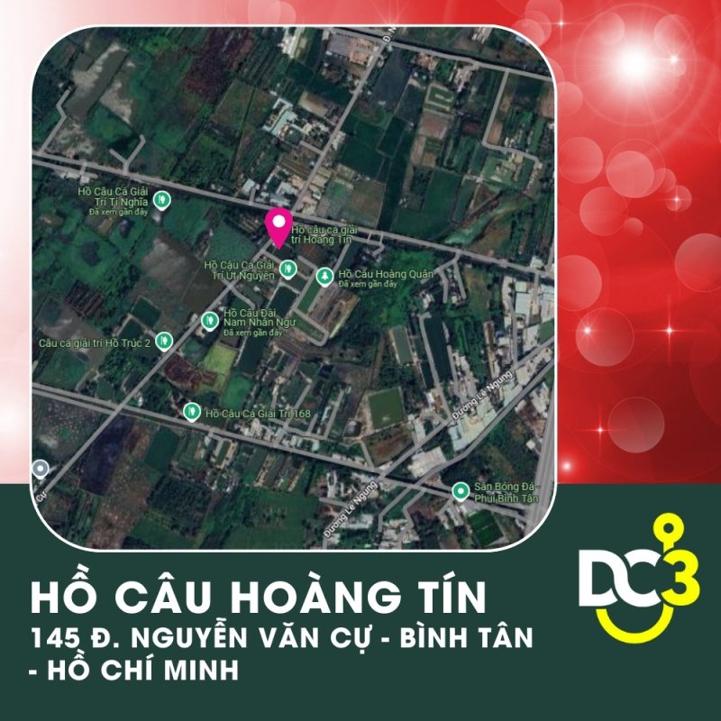 Vị trí Google Map - Hồ câu Hoàng Tín