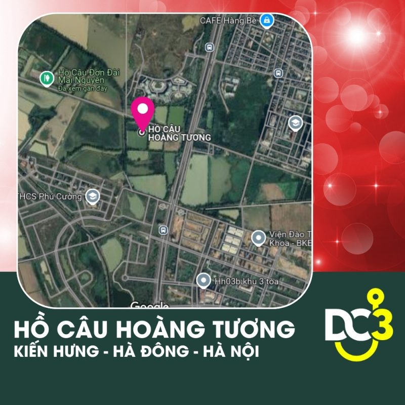 Vị trí Google Map - Hồ câu Hoàng Tương