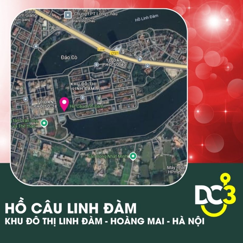 Vị trí Google Map - Hồ câu Linh Đàm