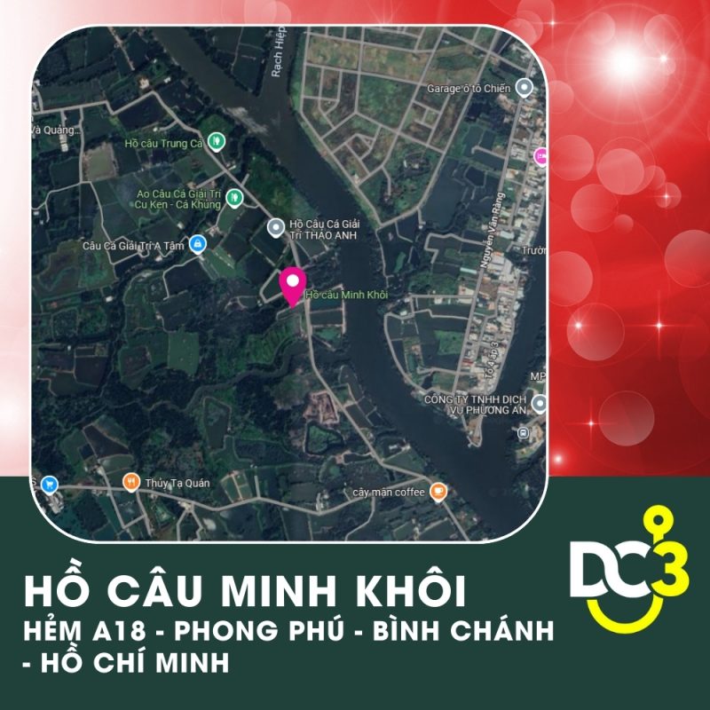 Vị trí Google Map - Hồ câu Minh Khôi