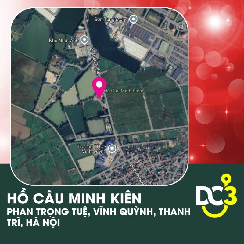 Vị trí Google Map - Hồ câu Minh Kiên