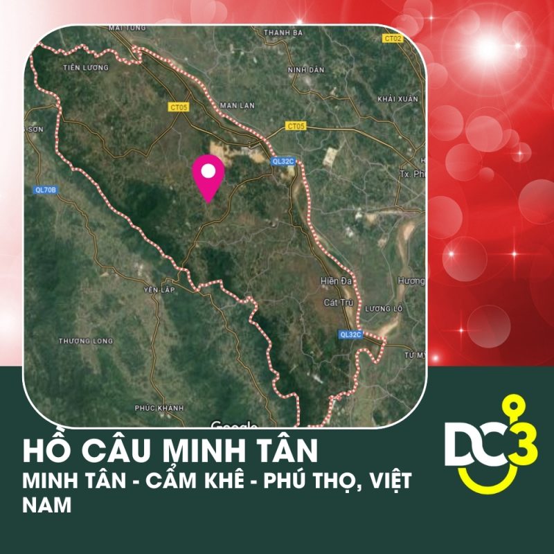 Vị trí Google Map - Hồ câu Minh Tân