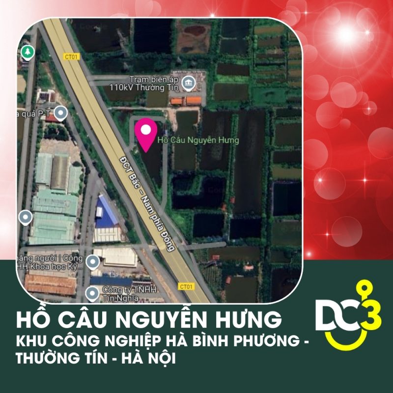 Vị trí Google Map - Hồ câu Nguyễn Hưng