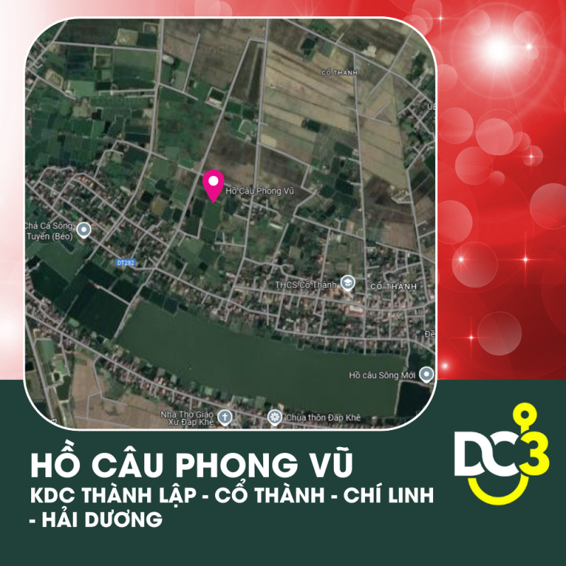 Vị trí Google Map - Hồ câu Phong Vũ