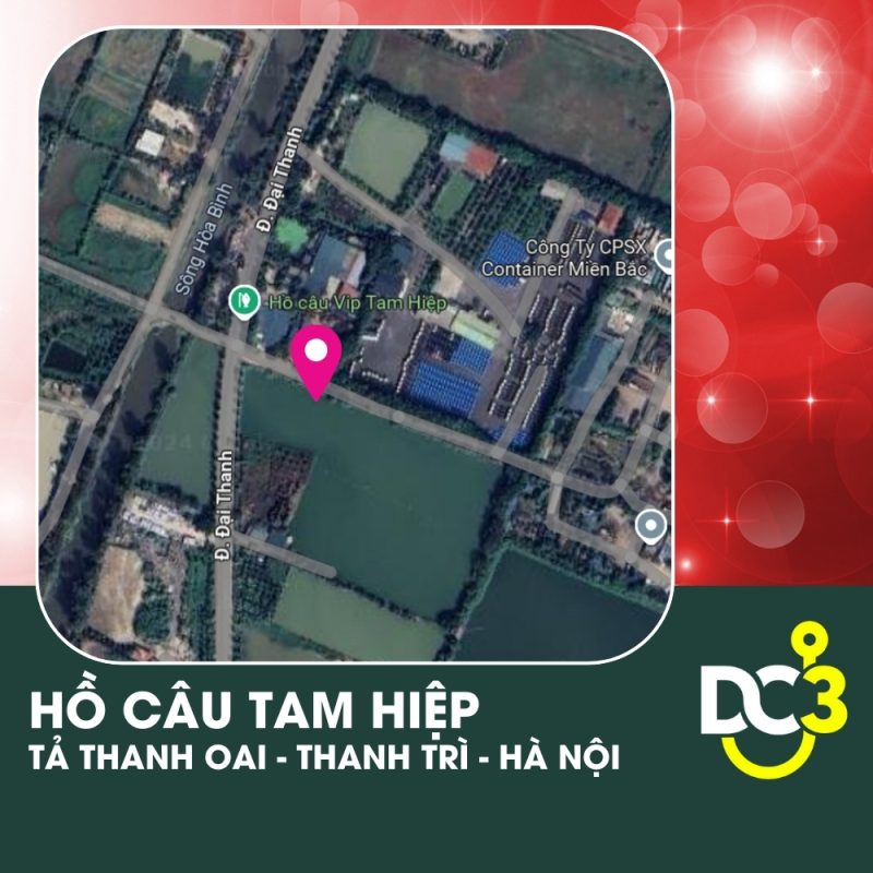 Vị trí Google Map - Hồ câu Tam Hiệp