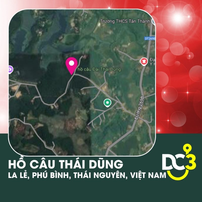 Vị trí Google Map - Hồ câu Thái Dũng
