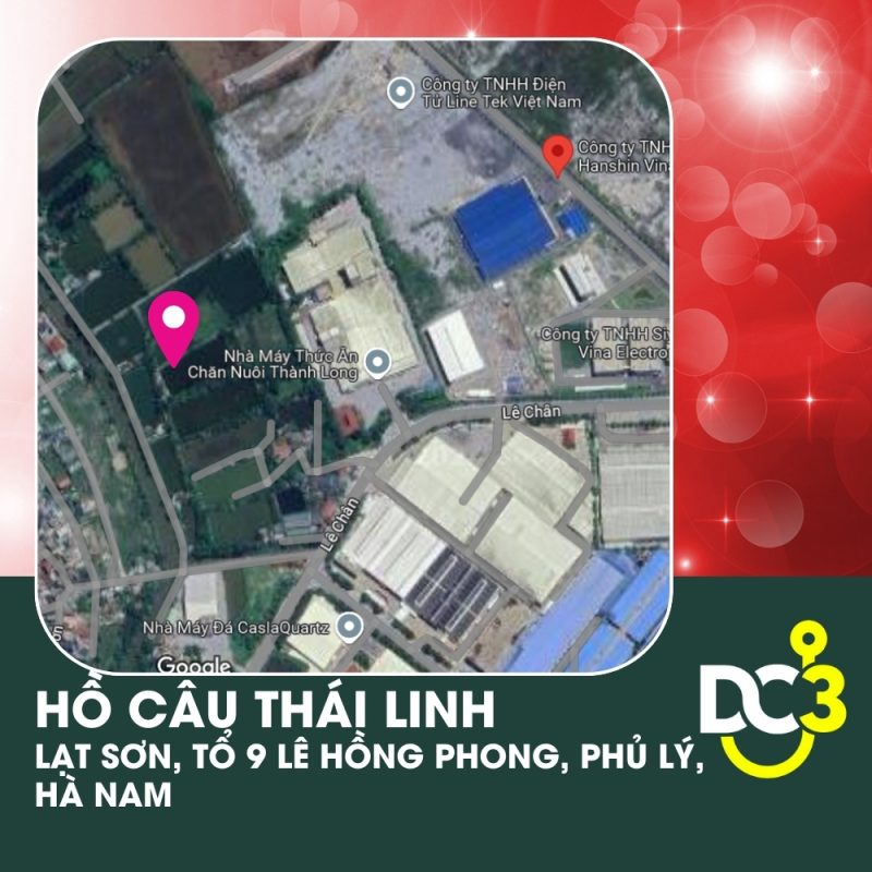 Vị trí Google Map - Hồ câu Thái Linh