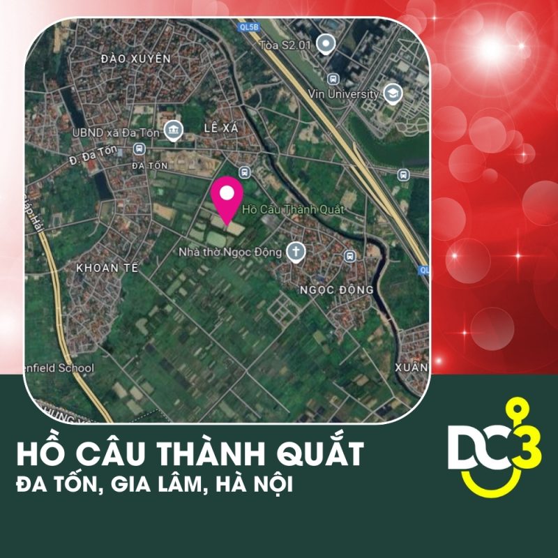 Vị trí Google Map - Hồ câu Thành Quắt